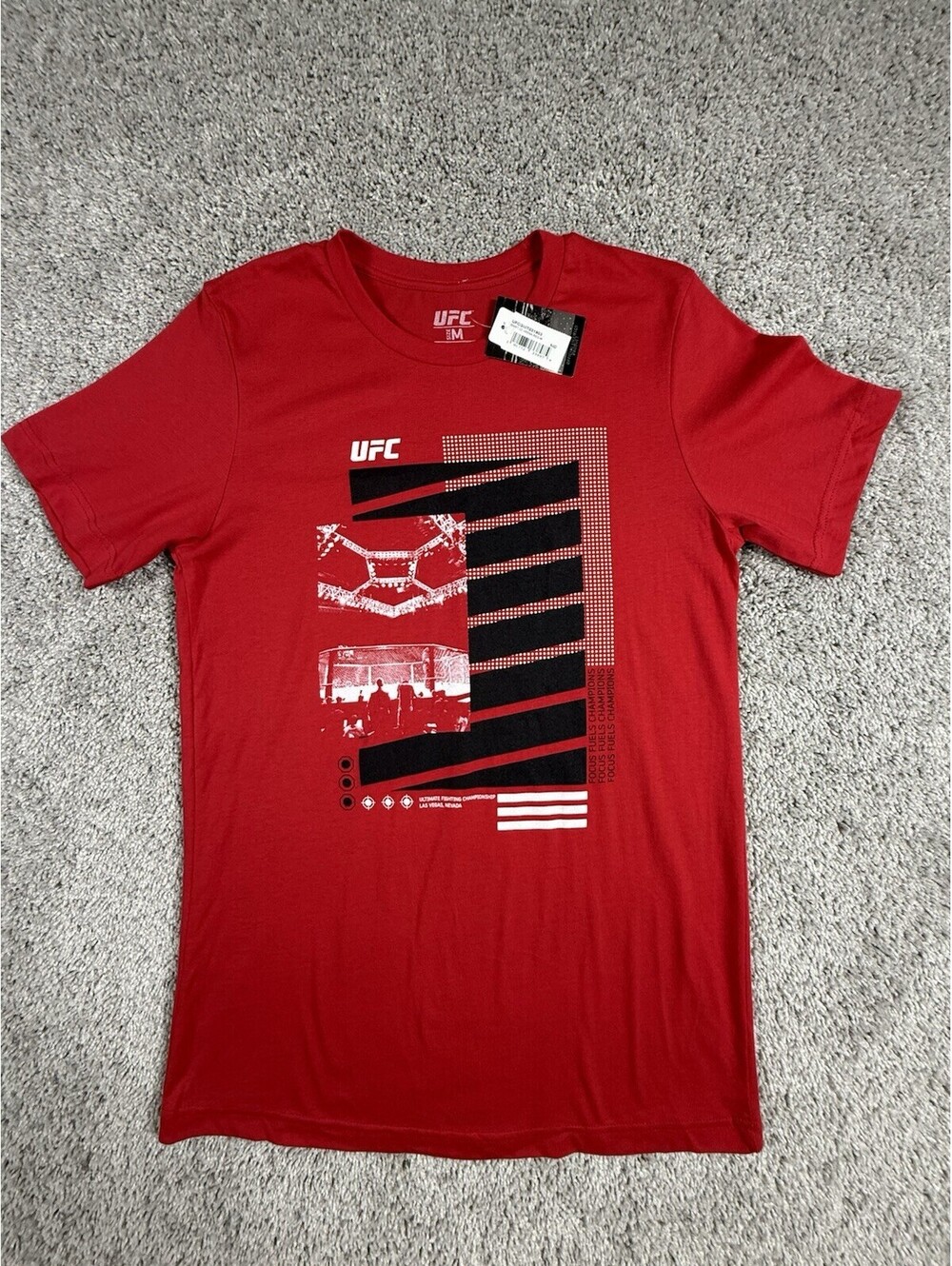 UFC Official Las Vegas cotton Event Only  t-shirt UFC Cage NWT Size M